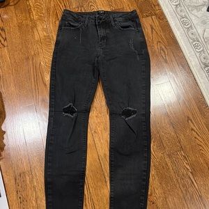 Just black womans black skinny jeans